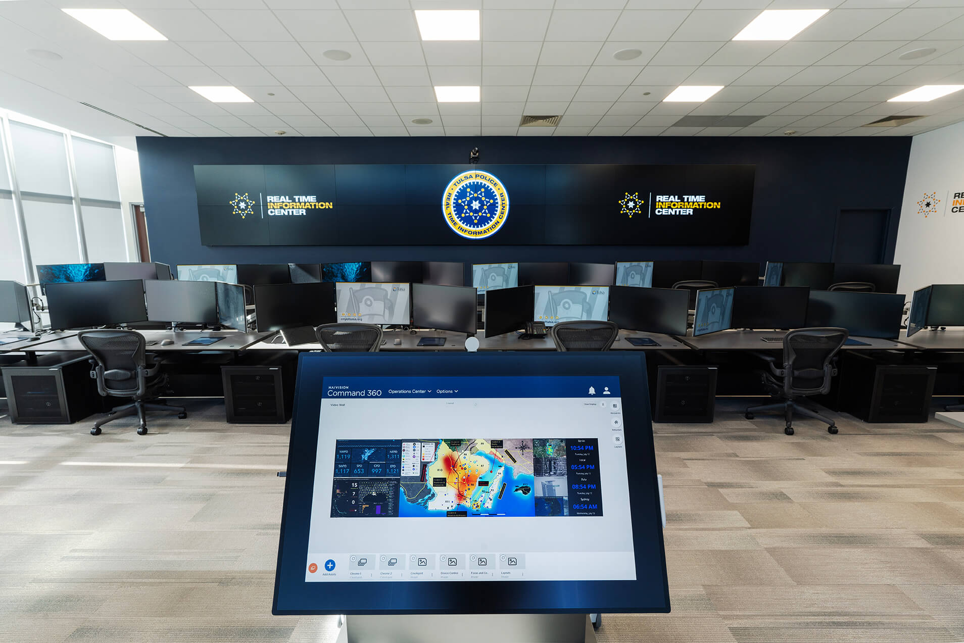 Tulsa PD Video Wall