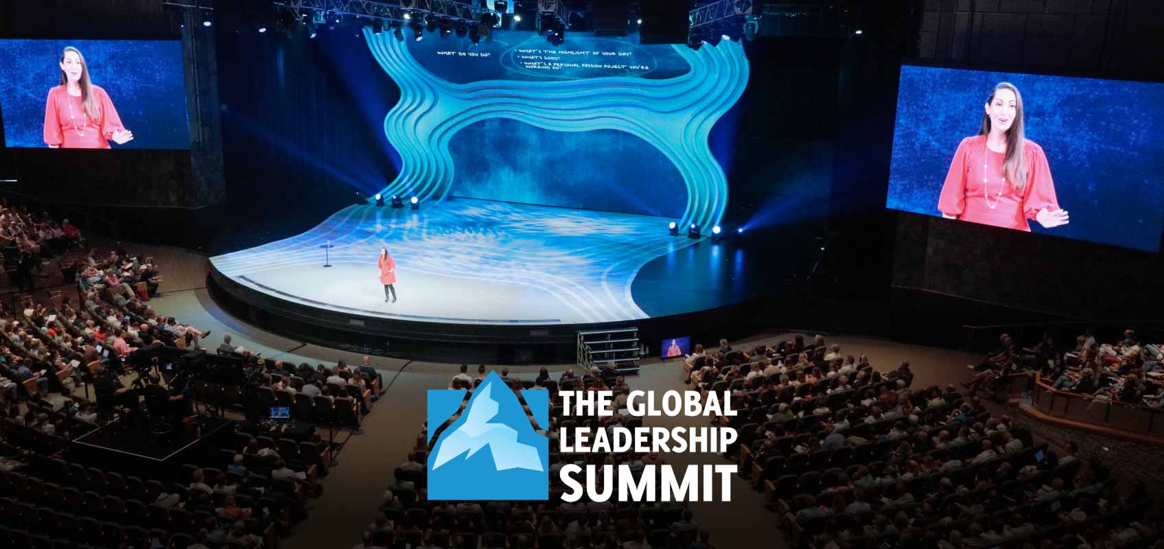 The Global Leadership Summit Stage with Keynote Speaker