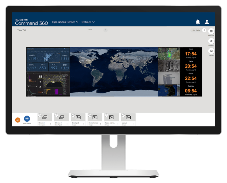 Haivision Command 360 Video Wall Software