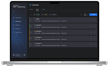 Haivision SRT Gateway - Cloud Services