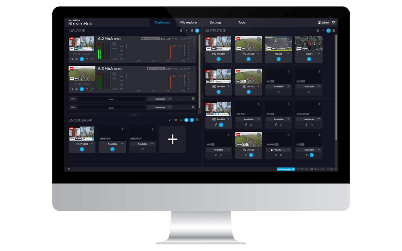 Haivision StreamHub receiver