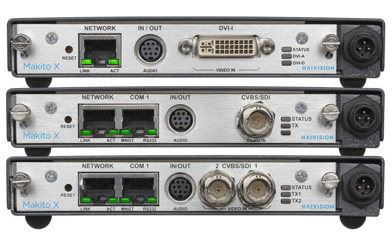 Makito X video encoders